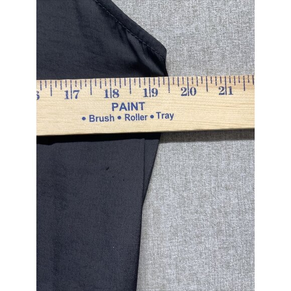 Banana Republic Black Silky Tie Waist Tank Maxi Dress 6 Tall Slits - Picture 10 of 14